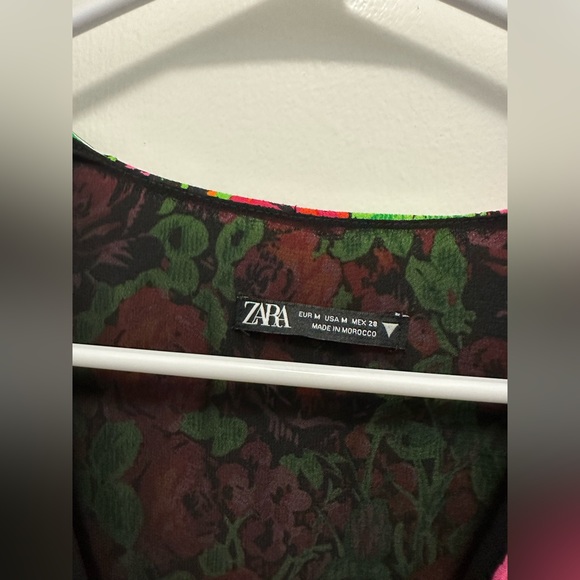 ZARA FLORAL PRINT DRESS - Picture 5 of 8